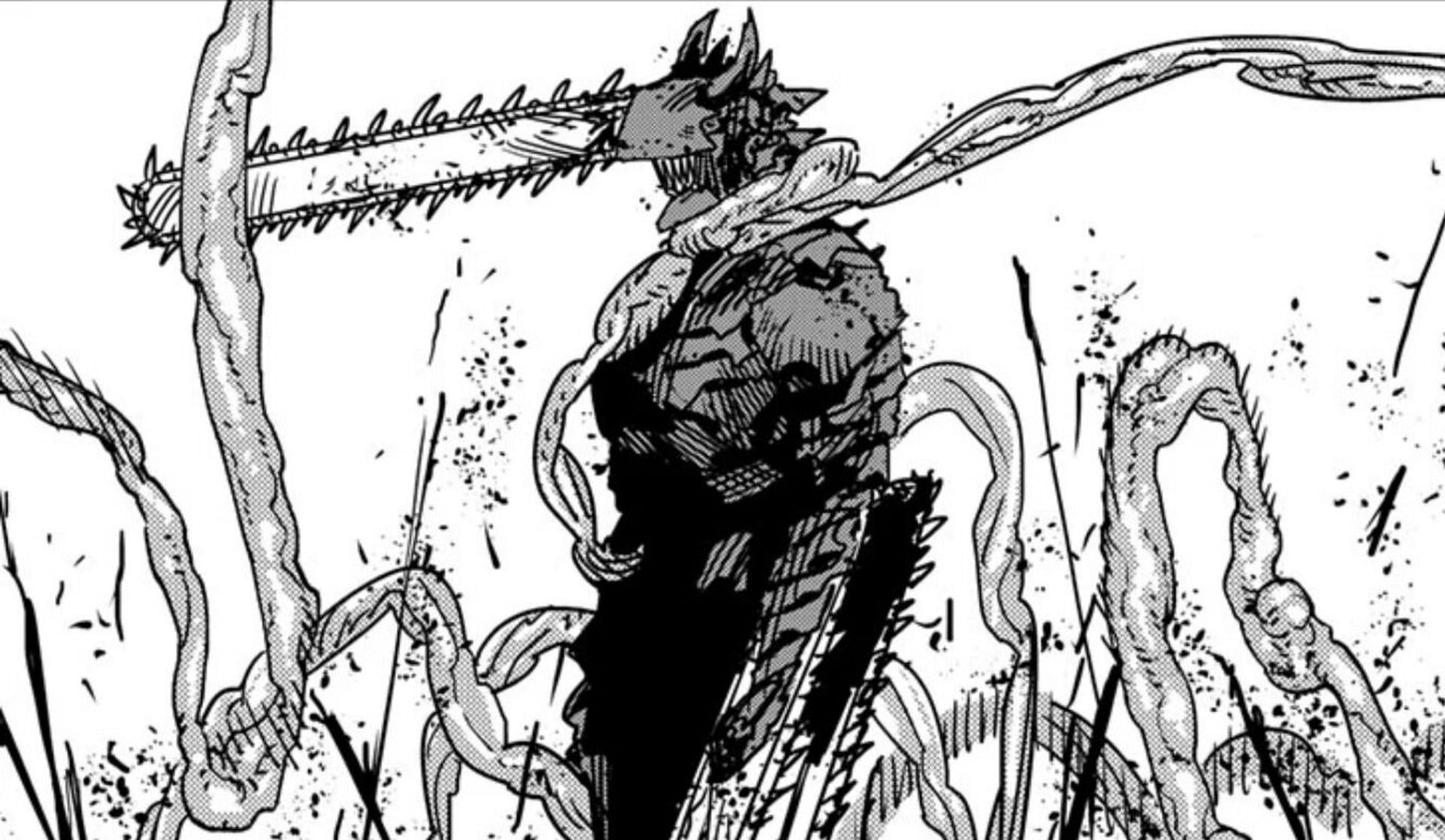 Pochita's true form in the Chainsaw Man (Image via Shueisha)